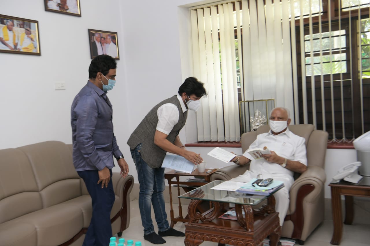 ಚಿತ್ರೋದ್ಯಮಕ್ಕೆ ವಿಶೇಷ ಪ್ಯಾಕೇಜ್ ಘೋಷಿಸುವಂತೆ ಸಿಎಂಗೆ ಪುರಾಣಿಕ್ ಮನವಿ